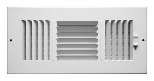 Truaire C103M 12X04 Greystone 3-Way Wall-Ceiling Register