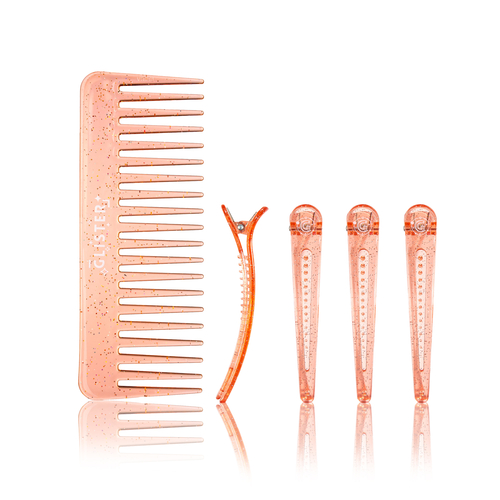 5-Piece Sparkling Hair Accessories Set-Orange