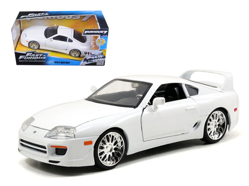 Brian\'s Toyota Supra White \Fast & Furious\ Movie 1/24 Diecast Model