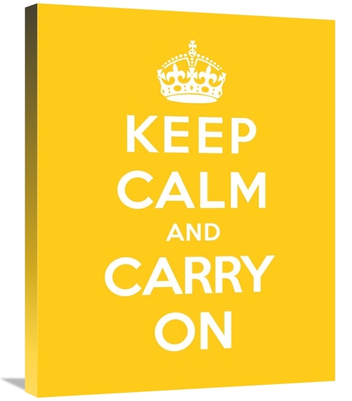 Global Gallery GCS-371967-2228-142 22 x 28 in. Keep Calm & Carry on - 