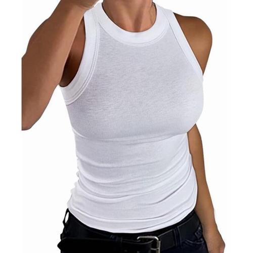 Women Sleeveless Basic Cami Slim Knit Ribbed Tank for Mothers Day Gift