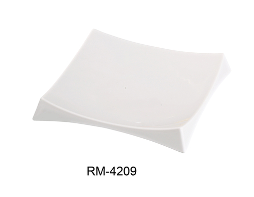 Yanco RM-4209 Rome Square Sushi Plate with Foot