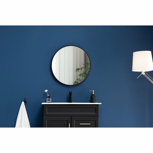 70cm Round Wall Mirror Bathroom Makeup Mirror by Della Francesca -