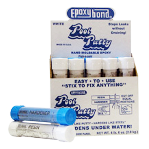 Atlas 530318BX 5 x 1 in. Pool Putty Box - White