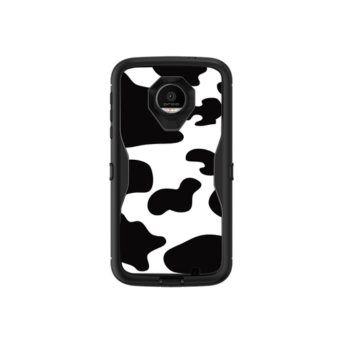 MightySkins MOZDED-Cow Print Skin for Otterbox Moto Z Force Droid Defe