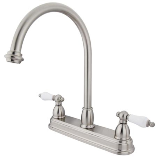 Kingston Brass Kb3748Pl 8 Inch Center Kitchen Faucet Without Sprayer -