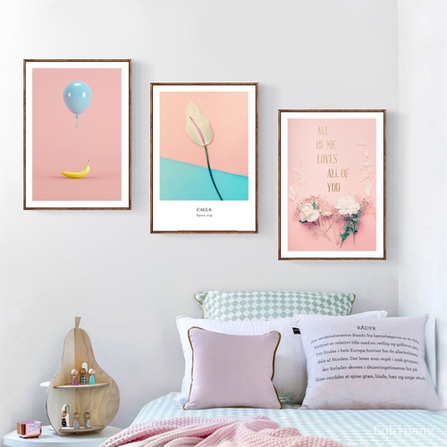 Nordic Poster Canvas Painting Flower Abstract Home