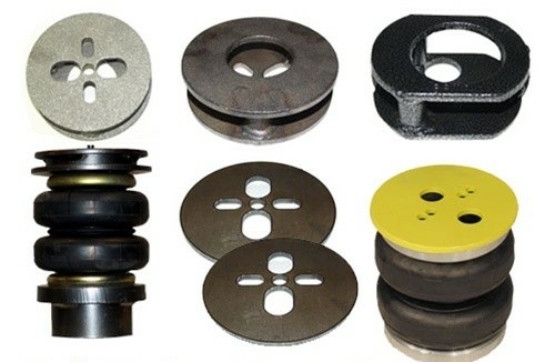 AirBagIt BRACKETCAD-R Bag Brackets Only Rear Raw