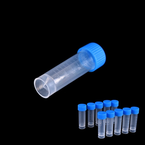 100pcs 5ml Chemistry Plastic Test Tubes Vials Seal