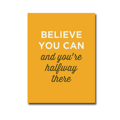 Artistic Home Gallery 1216747IG Believe You Can by Graphic Premium Gal