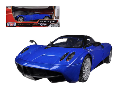 Pagani Huayra Blue 1/18 Diecast Car Model by Motormax