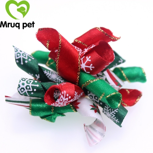 50pcs Christmas Pet Dog Cat Hair Bows Dog Nice Hair Accessories Ribbon
