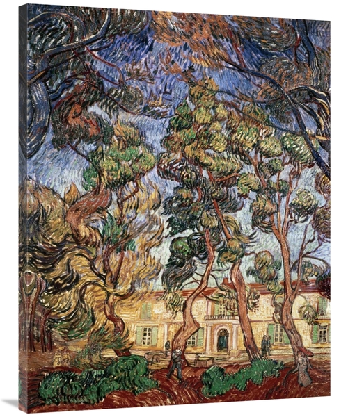 Global Gallery GCS-281321-40-142 40 in. Trees in the Garden of Saint-P