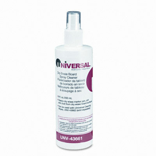 Universal 43661 Dry Erase Board Spray Cleaner  8oz Spray Bottle