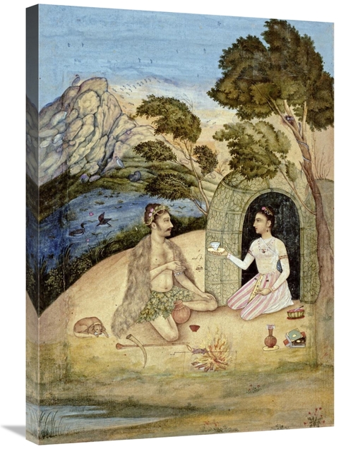 Global Gallery GCS-268181-30-142 30 in. A Lady Entertaining a Bhil by 