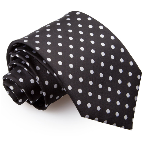 Polka Dot Classic Tie - Black