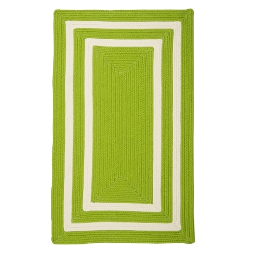 Colonial Mills Rug PY61R036X060R 3 x 5 ft. La Playa Braided Rug  Lime