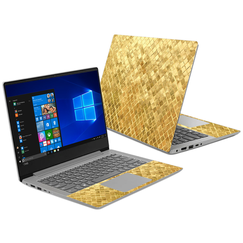 MightySkins LENI330S14-Gold Tiles Skin for Lenovo Ideapad 330s 14 in. 