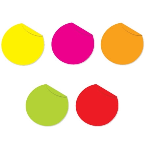 Tape Logic DL1237 3 in. Fluorescent Packs Inventory Circles - Case of 