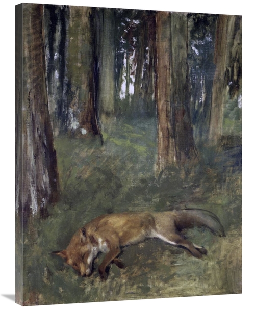 Global Gallery GCS-277320-36-142 36 in. Dead Fox Under the Trees Art P