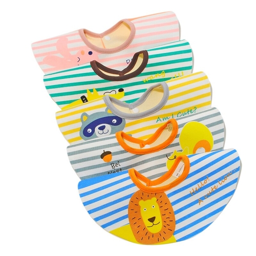 Baby Bibs Cotton Baby Feeding Apron Rotatable Cute