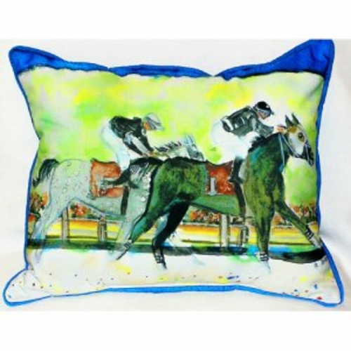 Betsy Drake HJ142 Close Race Indoor & Outdoor Throw Pillow- 16 x 20 in