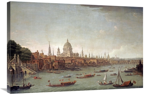 Global Gallery GCS-266637-36-142 36 in. A Panoramic View of the City o