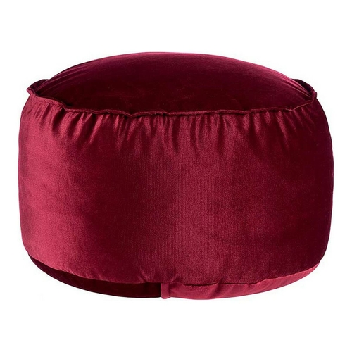 Pouffe Polyester Maroon polystyrene (60 x 35 x 60 cm)