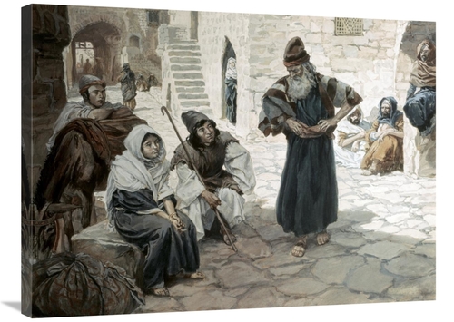 Global Gallery GCS-280447-36-142 36 in. Old Man Invites the Levite Art