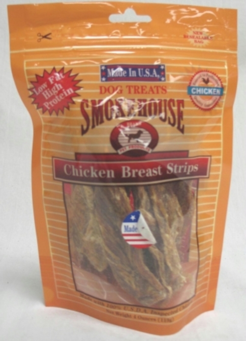 Smokehouse Brand Dg Treat - Usa Made Chicken Strips 4 Ounce - 84315
