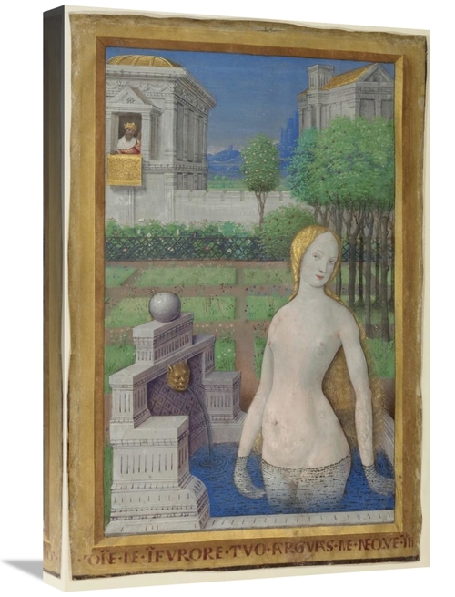 Global Gallery GCS-456190-1624-142 16 x 24 in. Bathsheba Bathing Art P