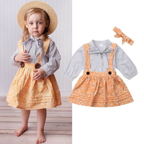 Pudcoco Autumn 3PCS Kids Baby Girl Casual Clothes