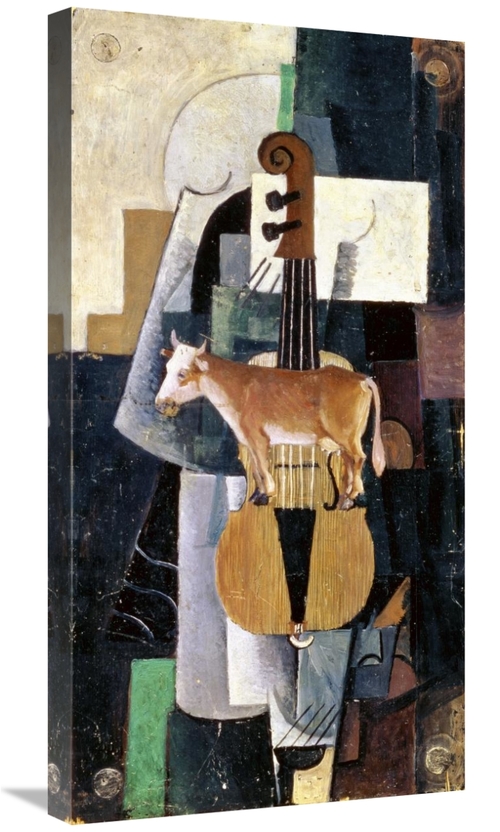 Global Gallery GCS-278332-30-142 30 in. Cow & Violin, 1913 Art Pri