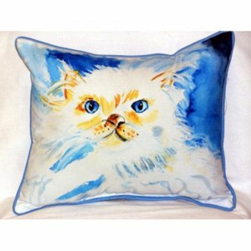 Betsy Drake ZP273 Junior the Cat Indoor & Outdoor Throw Pillow- 20 x 2