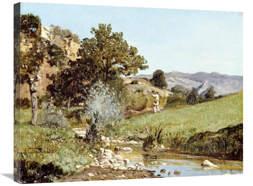 Global Gallery GCS-268036-30-142 30 in. A Hunter in a Landscape Art Pr