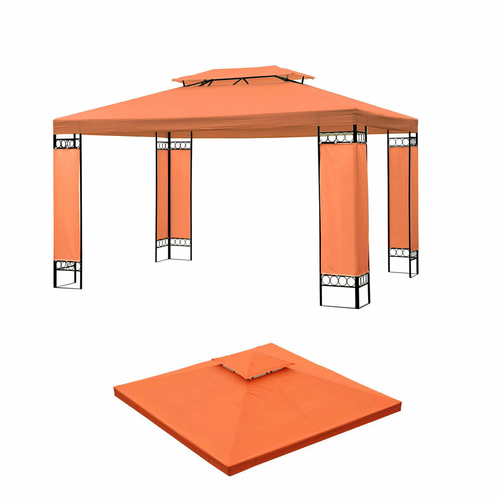 Outsunny 9.84x9.84ft Double Tier Canopy Top Replacement Sun Shade