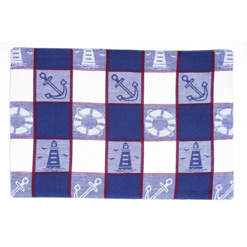 Mr. MJs Trading AG-02232S-4 19 in. Ribbed Placemats, Light House -