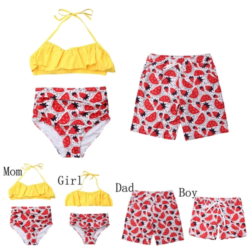 New Family Matching Swimwear Parent child Kids Boy