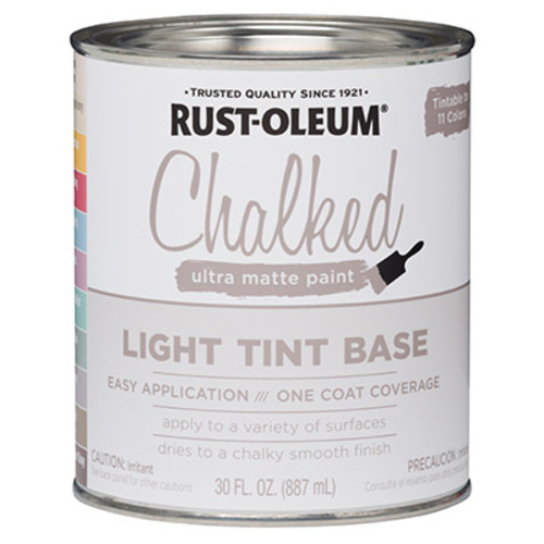 Rust-Oleum 287688 30 oz. Chalked Paint- Light Tint Base