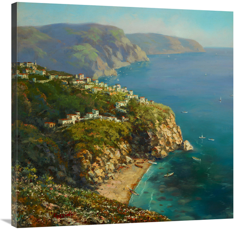 Global Gallery GCS-132607-3636-142 36 x 36 in. Vernazza Coast Art Prin