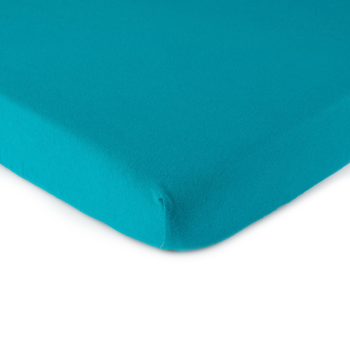 SheetWorld Fitted Cradle Sheet - 100% Cotton Jersey - Teal, Made In