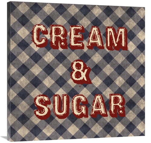 Global Gallery GCS-394018-3636-142 36 x 36 in. Cream & Sugar Art Print