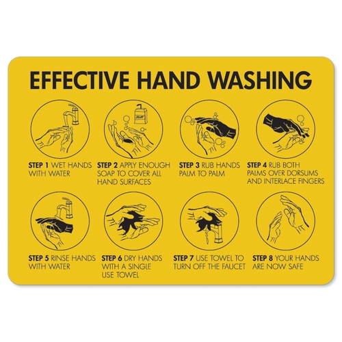 SignMission OS-NS-A-710-25593 Coronavirus Notice Sign - Effective Hand