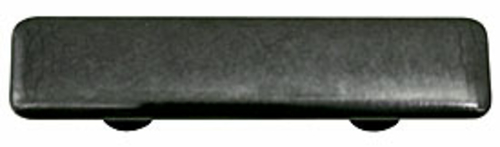 Hot Knobs HK4005-PA Metallic Silver Rectangle Glass Cabinet Pull - Alu