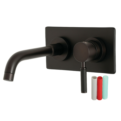 Kingston Brass KS8115DKL Kaiser Single-Handle Wall Mount Bathroom Fauc