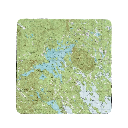 Betsy Drake CT969 4 x 4 in. Squam Lake, NH Nautical Map Coaster - 