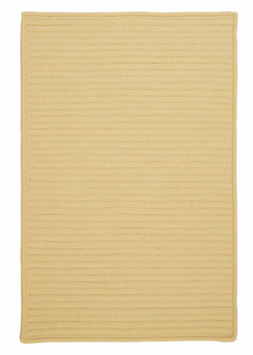 Colonial Mills Rug H833R024X144S Simply Home Solid - Pale Banana 2 ft.