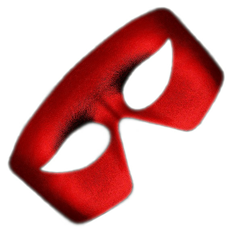 Blinkee MRNLMMG Masquerade Red Non-Light Up Metallic Mask Mardi Gras