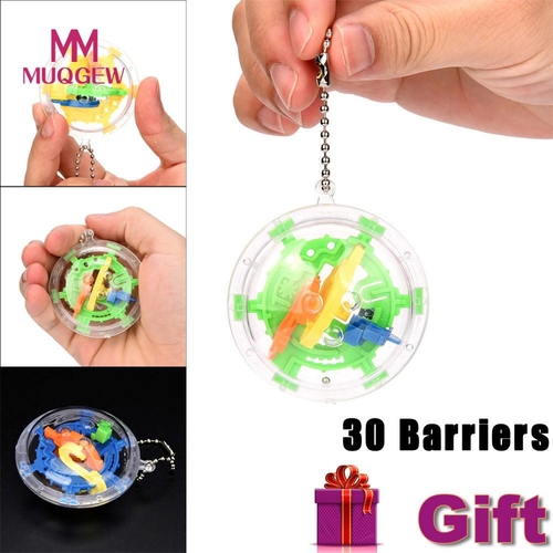 30 Barriers Mini Ball Maze Intellect 3d Puzzle Toy