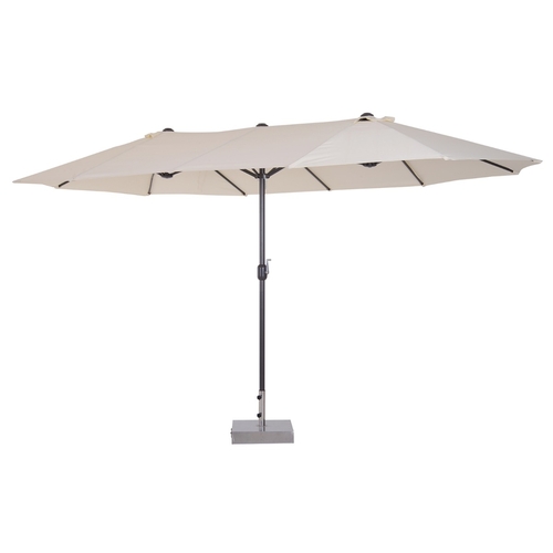 Outsunny 15' Double-Sided Patio Umbrella Parasol Sun Shelter Canopy
